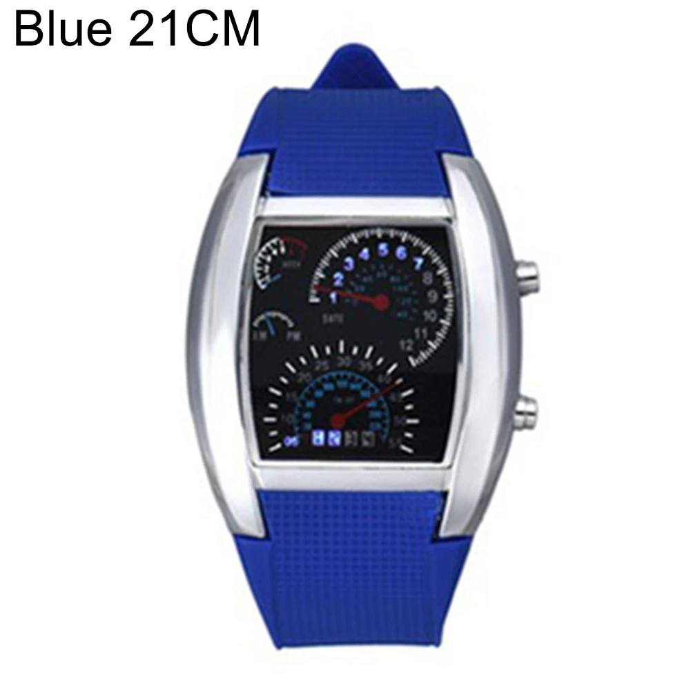 Для женщин мужчин Повседневное светодиодный цифровой Дисплей силиконовой