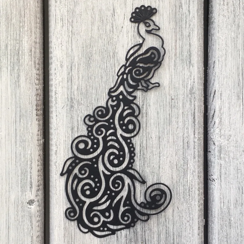 ArtScrap Павлин металлические режущие штампы трафареты для DIY скрапбукинга карты