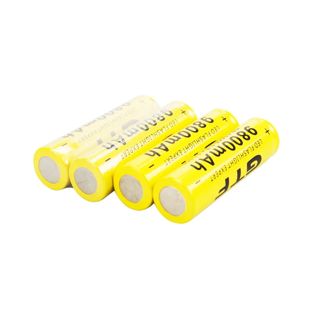 GTF 18650 аккумуляторная батарея 3 7 V 9800 mAh емкость литий ионная для фонарика факел