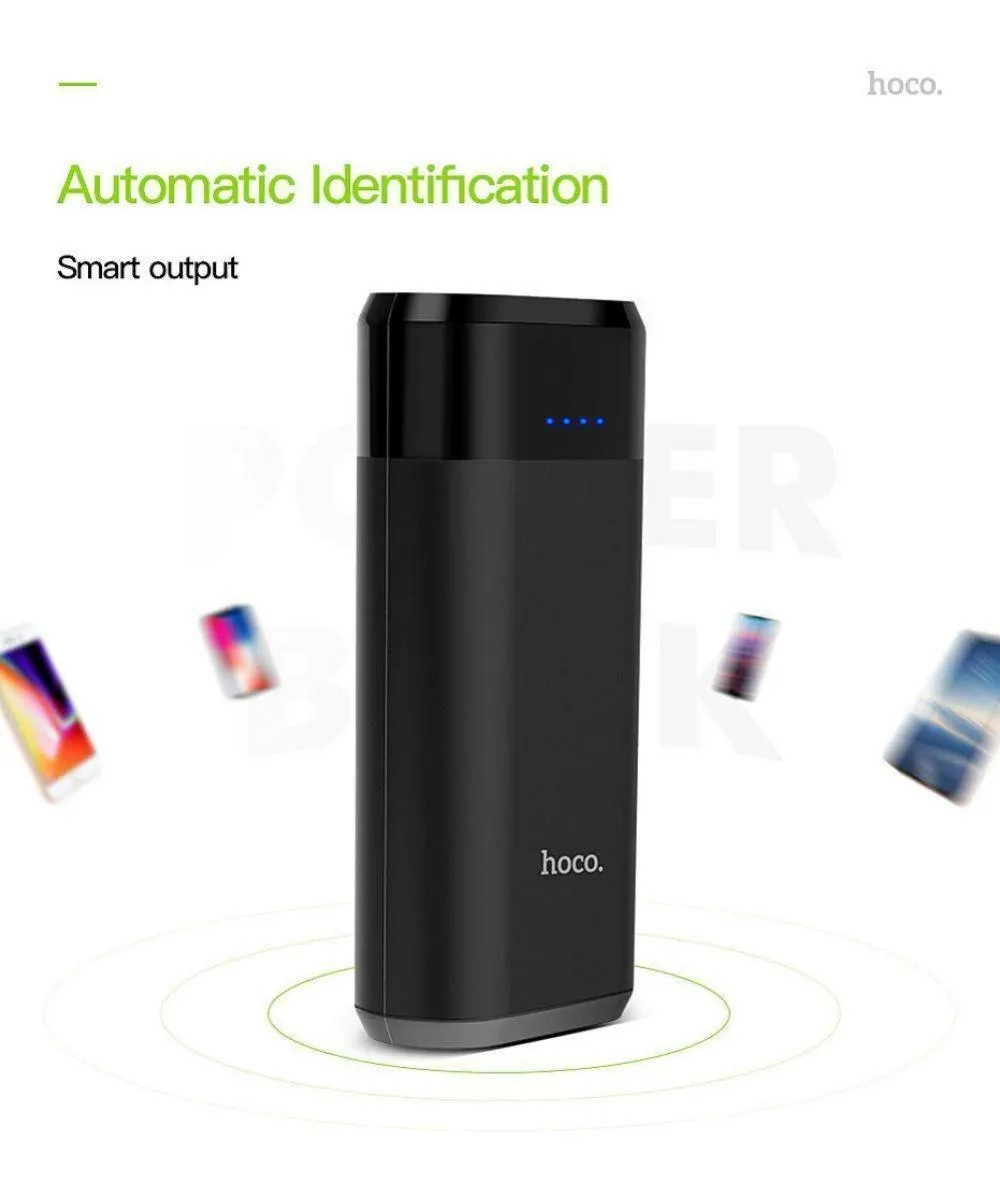 HOCO 5200mAh power Bank mi ni USB светодиодный 18650 Внешний аккумулятор портативное зарядное