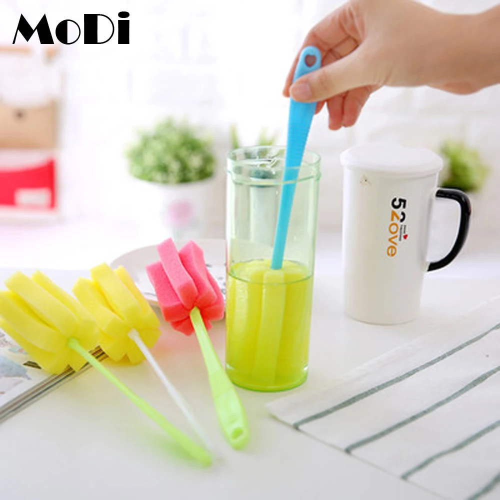 Абсолютно новая для любой чашки с длинной ручкой мягкая губка бутылка очиститель