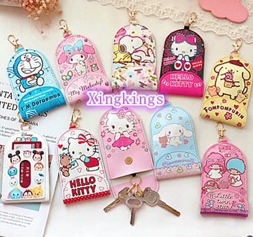 Hello kitty милый брелок для ключей с задней крышкой для держатель для карт KX-K35488