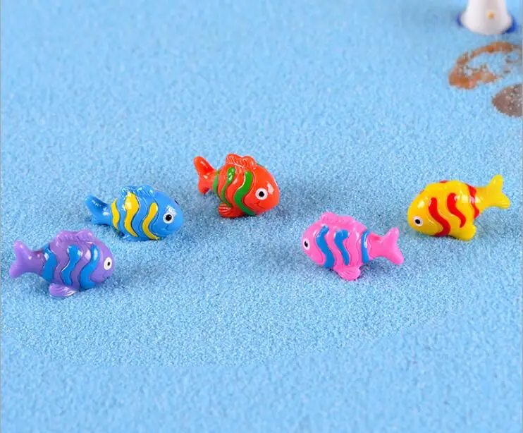 5 шт. золотые рыбки украшения для миниатюрных садов микро пейзажные игрушки