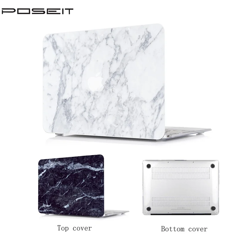 

New Marble prints Hard Shell Case+Keyboard Skin Cover For Macbook Pro Retina Air 11 12 13 15 16 inch Pouch Touch Bar 13 15 inch