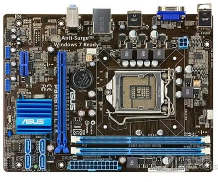 LGA1155 для ASUS P8H61-M LX3 PLUS оригинальная настольная H61 1155 Материнская плата DDR3 USB2.0 SATA2 |
