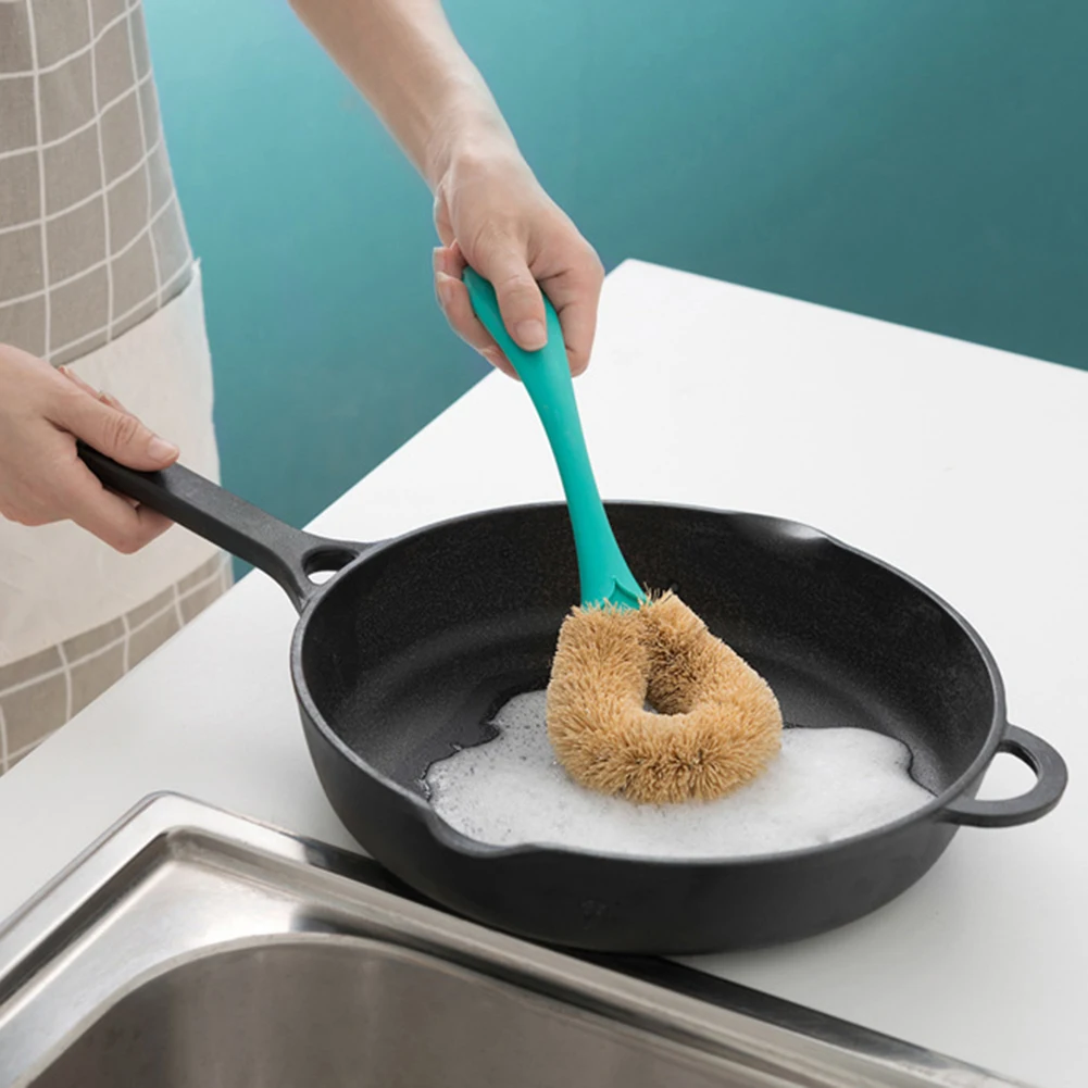 Искусственный кокосового длинной ручкой Кухня Кастрюли Миски Детские