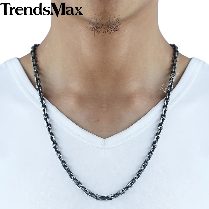 Мужская цепочка из нержавеющей стали 6 мм KKN498|necklace boy|chain stainless steelmen chain |