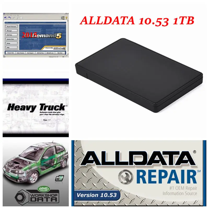 2020 ALLDATA HDD программное обеспечение все данные автосервис Mit/chell od5 Инструменты для
