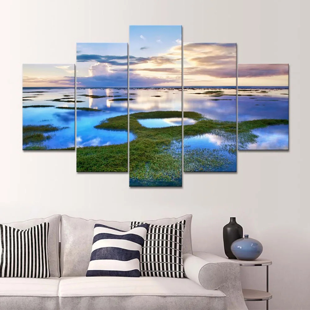 Обрамленная картина написанная в стиле модерн Печать на холсте стены искусства