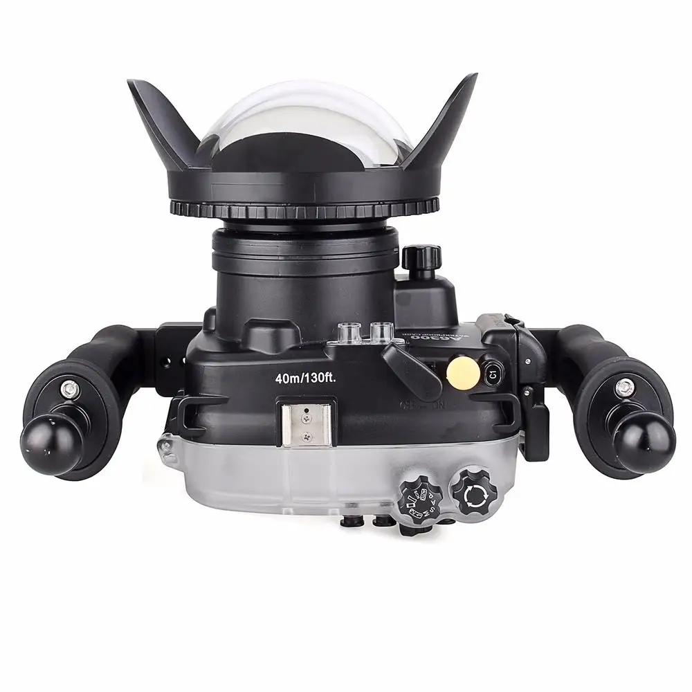 Водонепроницаемый чехол Meikon 40 м/130 футов для подводной камеры объектива Sony A6300 16 50