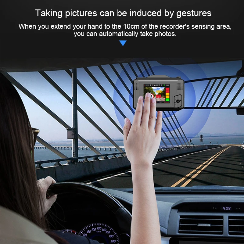 XPX Автомобильный видеорегистратор 3 в 1 Dash cam антирадарный detetor gps Ambarella A12 SFull HD 1296P