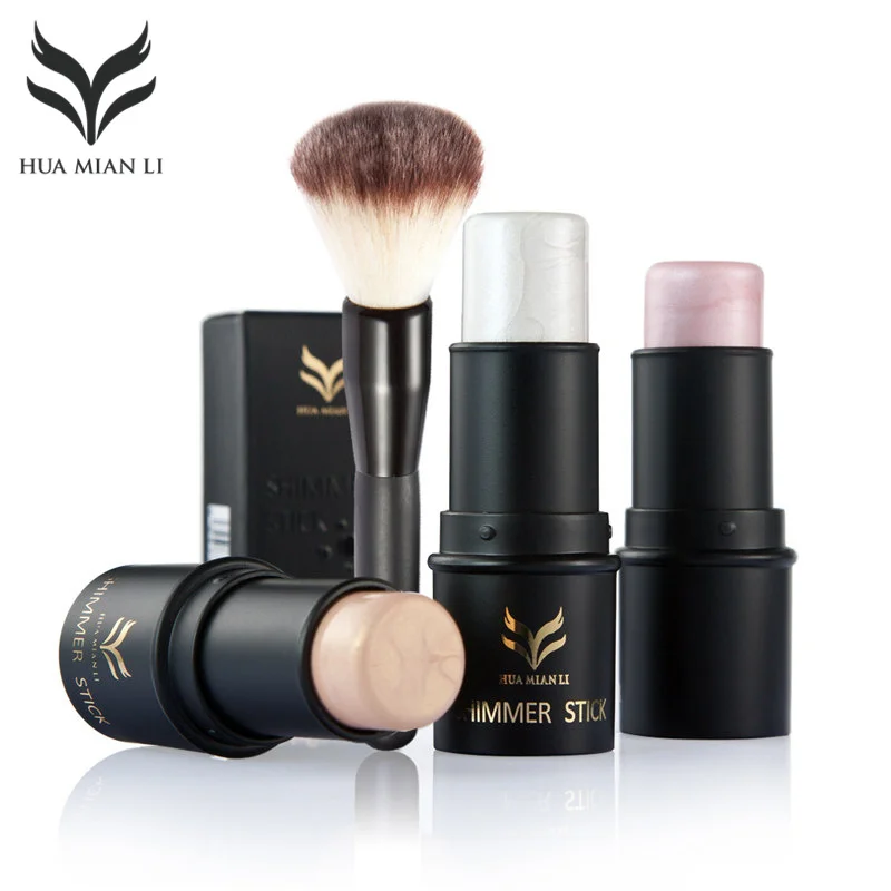 HUAMIANLI модифицированный набор кистей с высоким освещением + пудра консилер