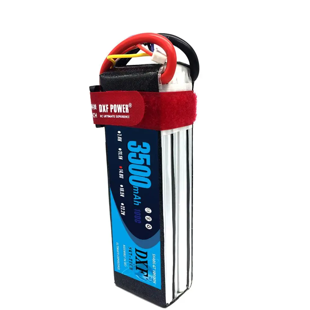 

DXF 4S 14.8V 3500mAh 100C Max200C RC Drone Lipo battery For RC Airplane Quadrotor Helicopter Car Boat Li-ion battery
