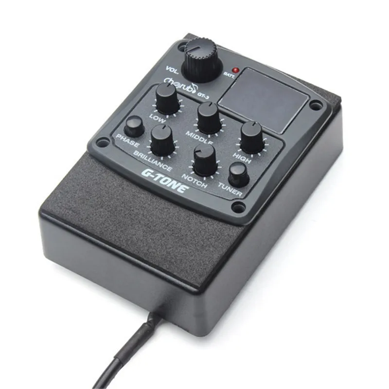 Cherub G Tone GT 3 эквалайзер Эквалайзер Акустическая гитара Preamp пьезо пикап ЖК дисплей