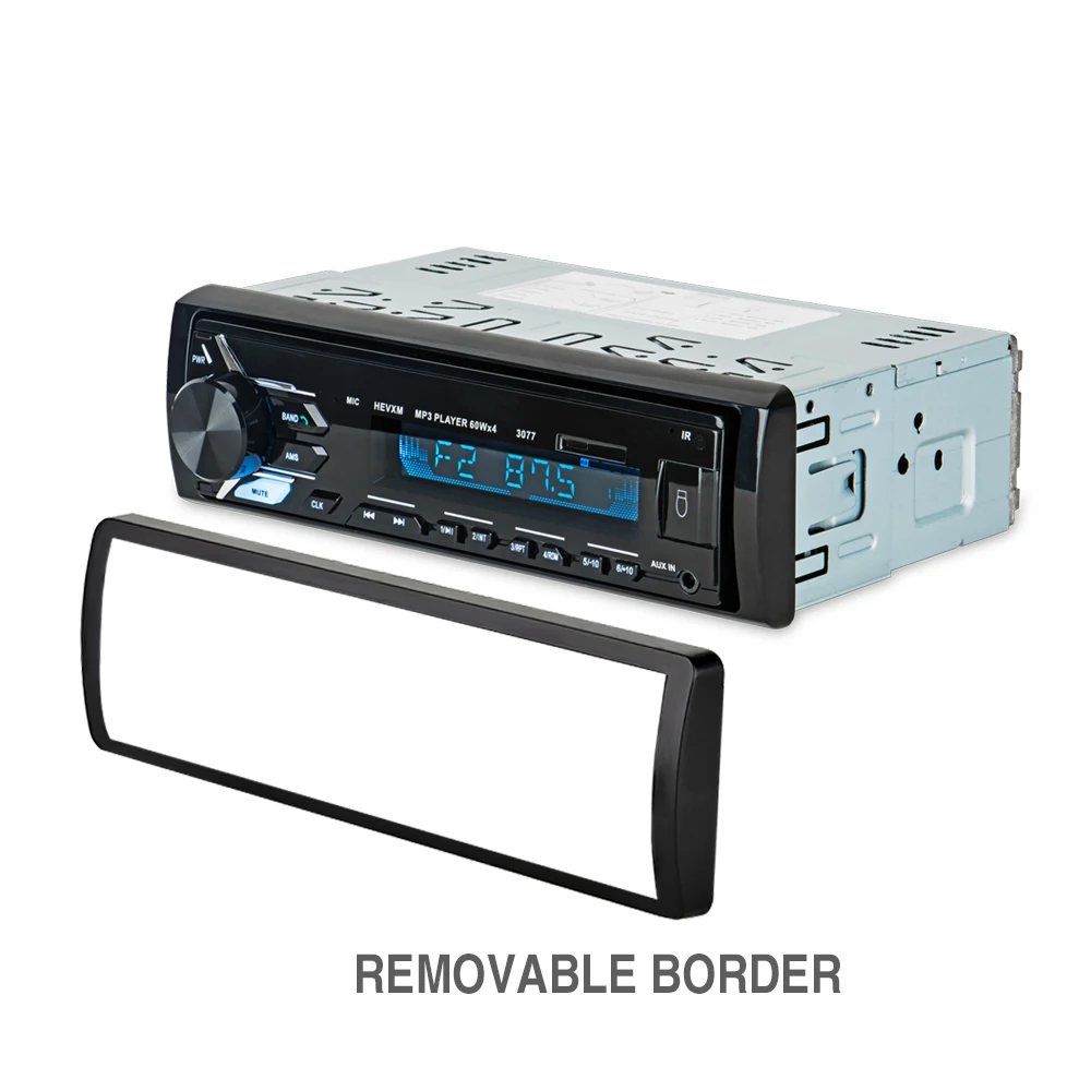 Автомобильный Bluetooth Авторадио Стерео автомобильный Радио 1 Din V3.0 FM Aux вход