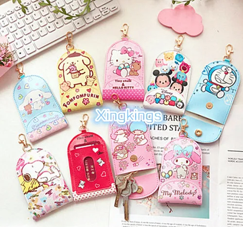 Hello kitty милый брелок для ключей с задней крышкой для держатель для карт KX-K35488