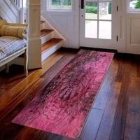 else purple turkish ethnic ottoman vintage 3d print non slip microfiber washable long runner mat floor mat rugs hallway carpets