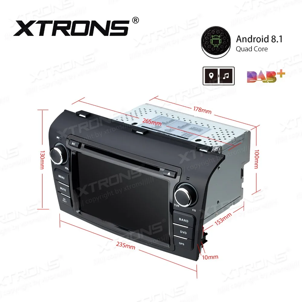 Автомобильный dvd плеер XTRONS 7 '' Android 8 1 радио стерео gps навигация руль OBD для Mazda 3