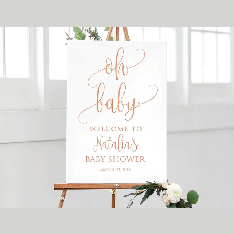 

Plaque Welcome Sign Baby Shower Welcome Sign Calligraphy Welcome to Baby Shower Sign Large Welcome Sign