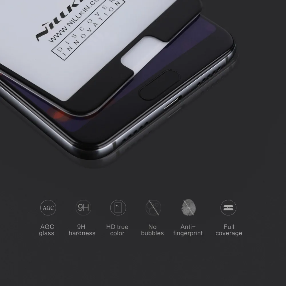 Защитное стекло для huawei p20 pro полностью покрытое nillkin 3D CP + 9H 0 33 мм тонкое p20pro
