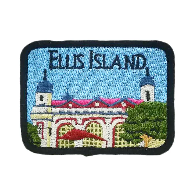 Нашивки Ellis Island с термоклеевым покрытием дорожный Сувенирный значок Байкерский