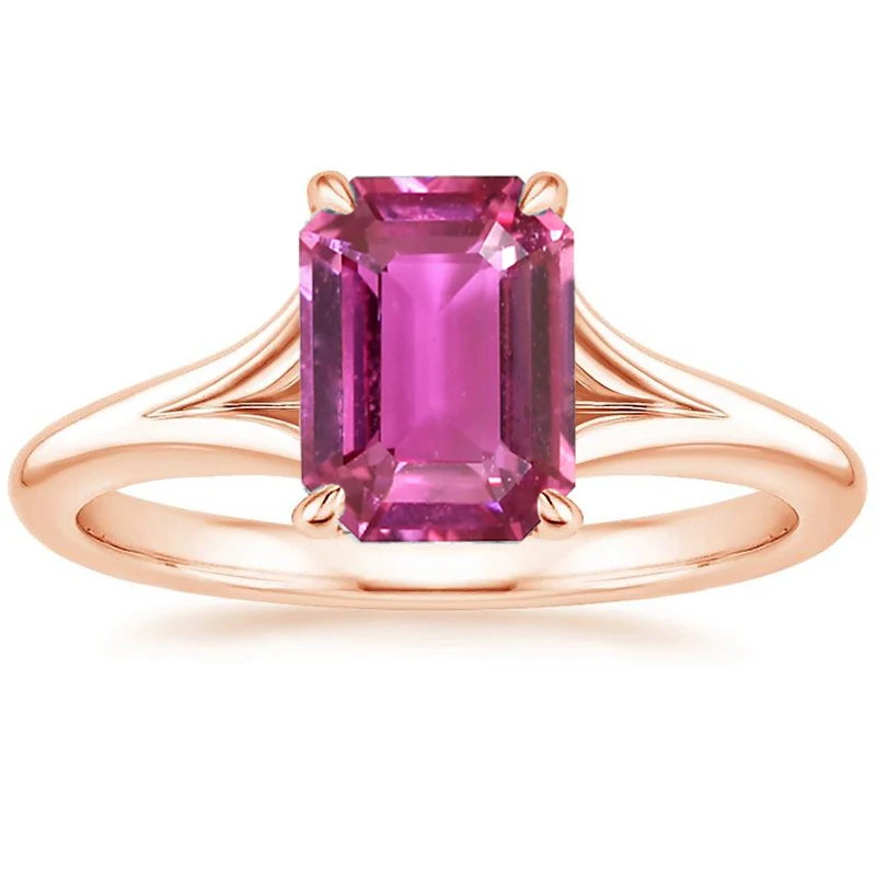 Женское Обручальное Кольцо ANI 18K из розового золота (AU750) сертифицированное