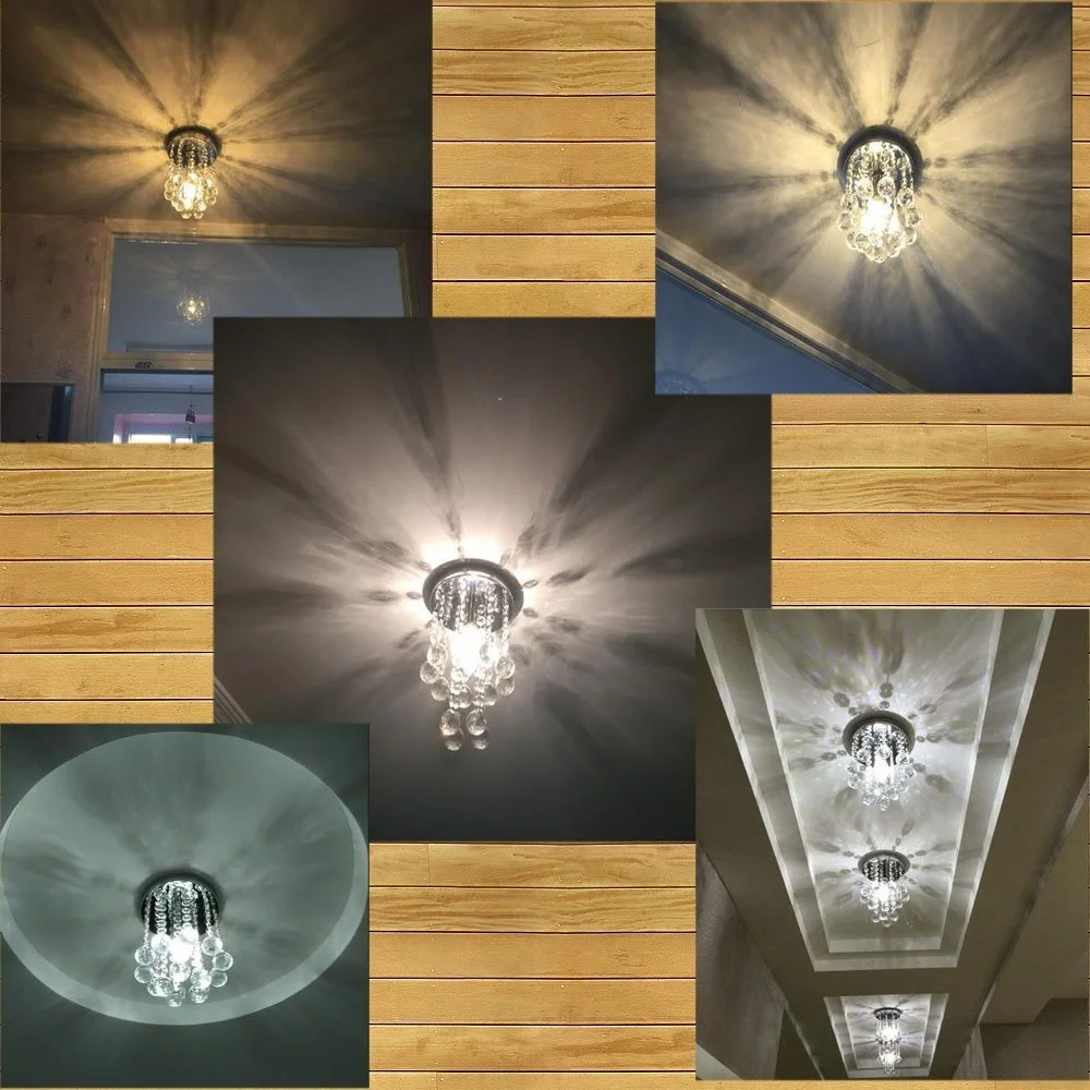 Candelabro de bolas de cristal LED de brillo moderno, lámpara de cristal E27/26, accesorio de iluminación, lámpara de techo colgante, iluminación de cristal