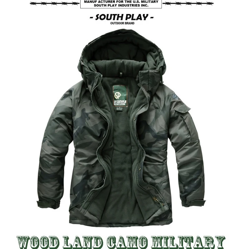 

New Edition "SouthPlay" Wood Land Winter 10,000mm Water Resistant" Military Jacket