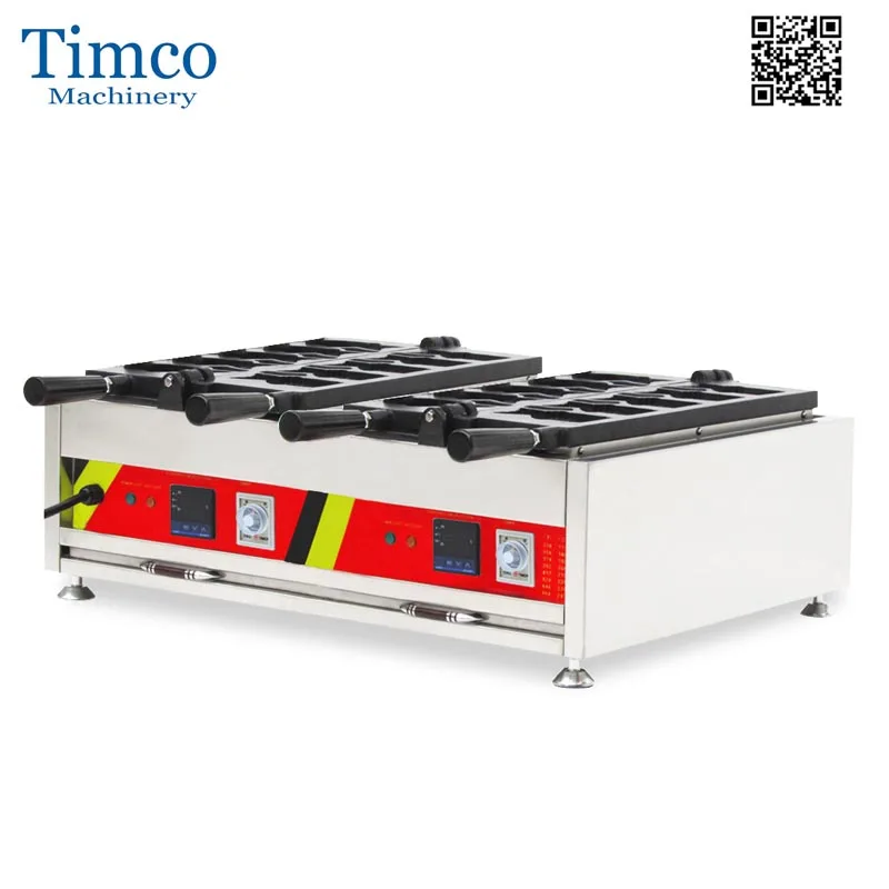 

Big Open Mouth Fish Maker Commercial Digital 10PCS Ice Cream Waffle Machine