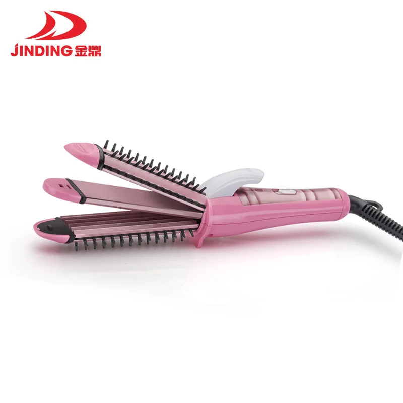 3 В 1 щипцы для волос Применить к плойка выпрямитель гофре Укладка утюжок