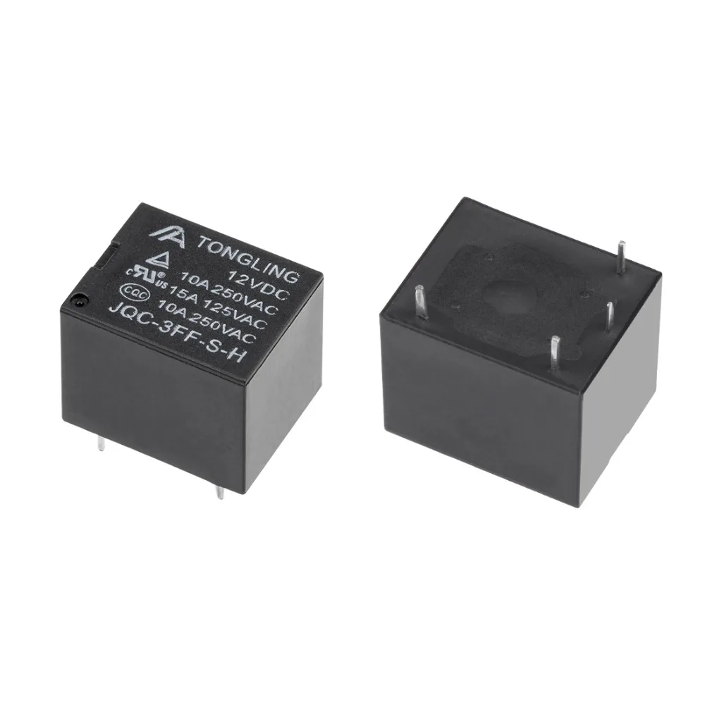 UXCELL реле электромагнитного питания 20 шт. 5/9/12 в пост. Тока SPST 4 Pin PCB для