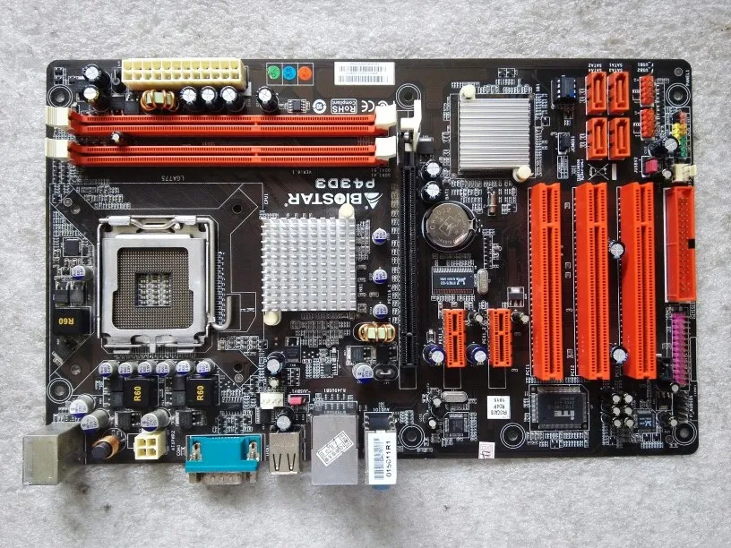 Оригинал используется для настольной материнской платы BIOSTAR P43D3 P43 LGA 775 DDR3 SATA2 USB2.0