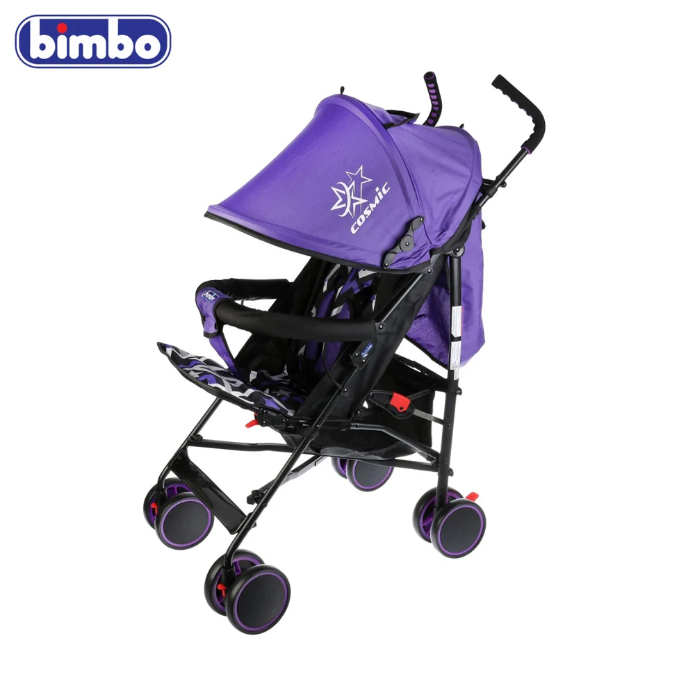 Коляска-трость BIMBO колеса 8*5 5 глубокое канапе точечный ремень цвет салатовый
