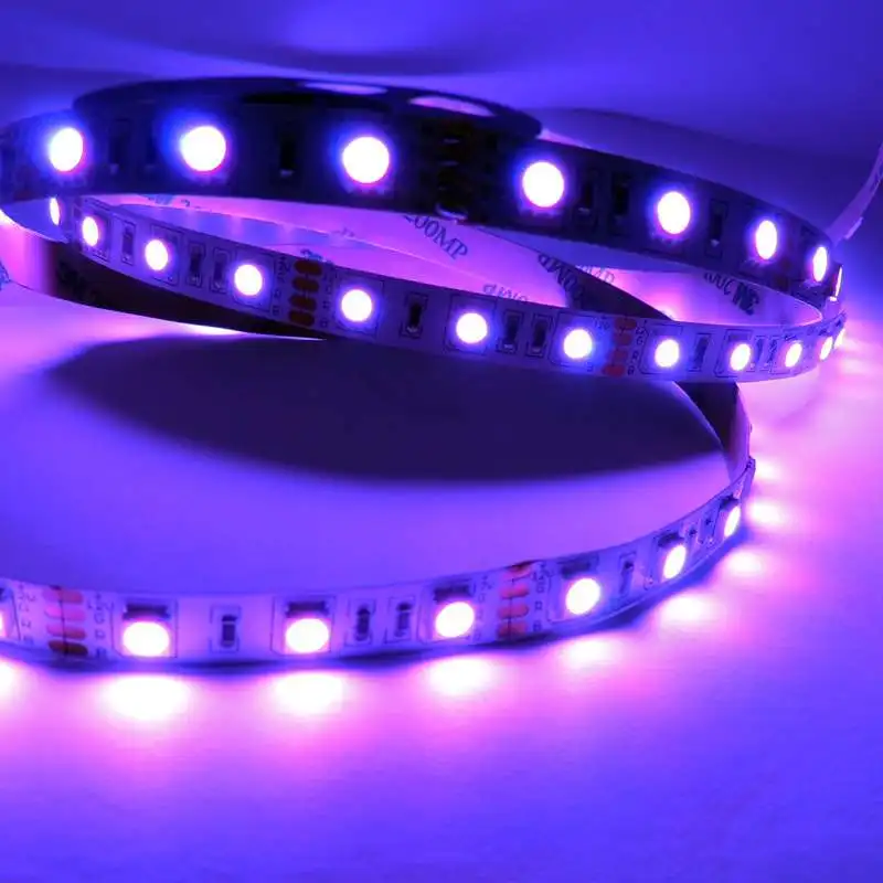 новогодние украшения 5050 RGB светодиодные полосы 5 м roll 60leds/м двойной pcb 3 фишки DC12V