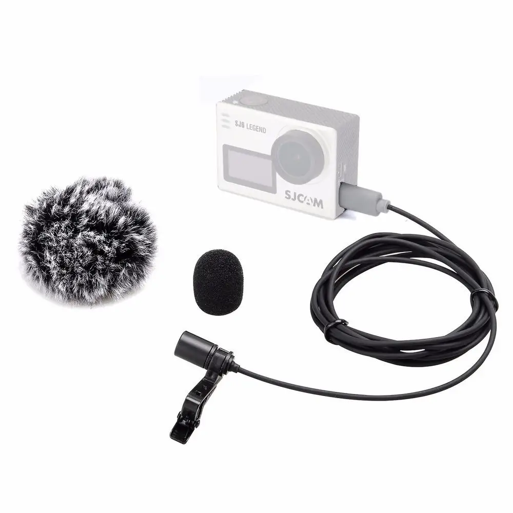 Петличный микрофон с зажимом всенаправленный для Sjcam Sj6 Legend Sj7 Star Sj360 Спортивная