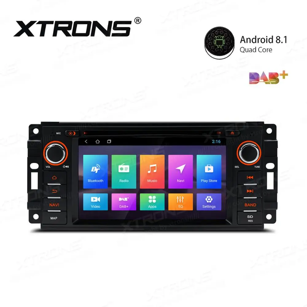 XTRONS 6 2 &quotAndroid 8 1 автомобильный Радио Стерео DVD плеер GPS навигация для JEEP свобода