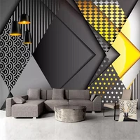 minimalist personality geometric background wall painting professional production of high end mural factory wholesale