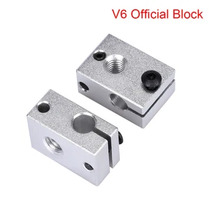 Детали для 3D-принтера E3D V6, нагревательный блок, официальный алюминиевый блок для J-head Hotend Bowden Extruder V6, силиконовый нагреватель, термистор