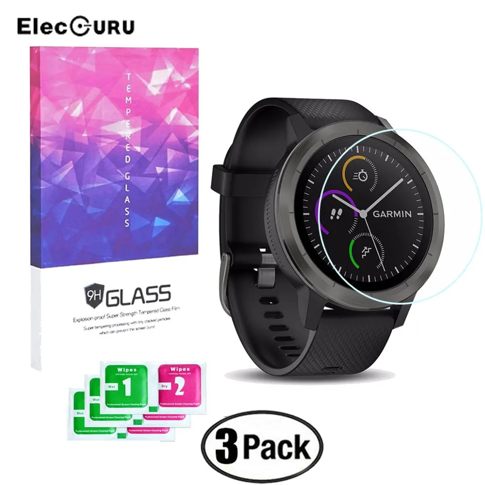 Защитная пленка из закаленного стекла HD для часов Garmin Vivoactive 3 2.5D 9H с защитой от