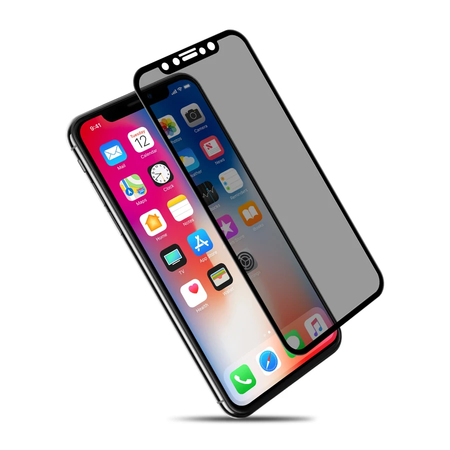 NILLKIN 9H 3D anti glare Screen Protector For iPhone X Xr 8 Plus 7 Safety Protective Tempered Glass for XS | Мобильные телефоны и