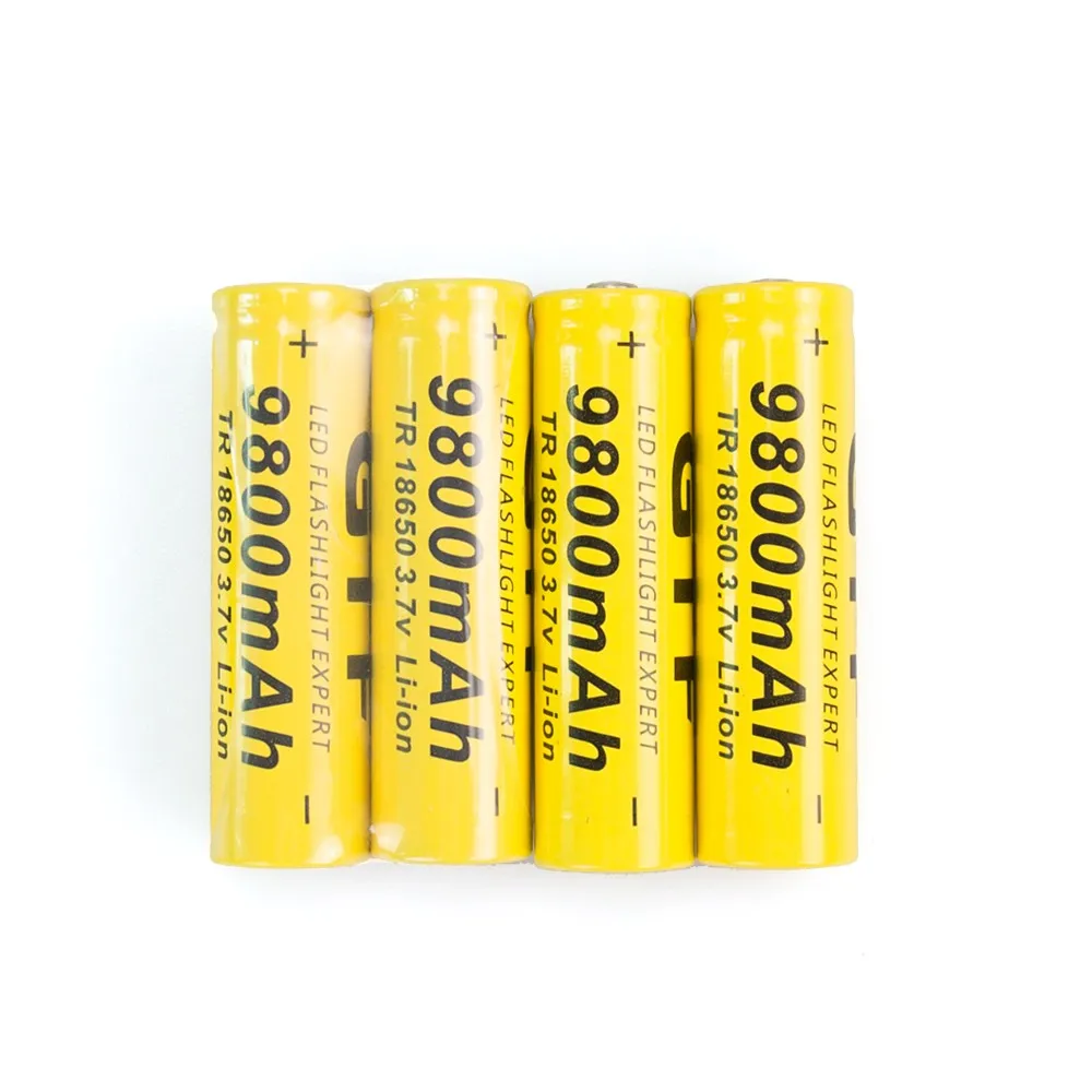 GTF 18650 аккумуляторная батарея 3 7 V 9800 mAh емкость литий ионная для фонарика факел