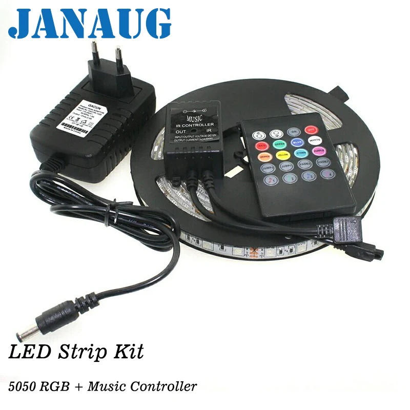 SMD 5050 музыкальная лента synch RGB светодиодная полоса освещения 5 м 60 светодиодов/м