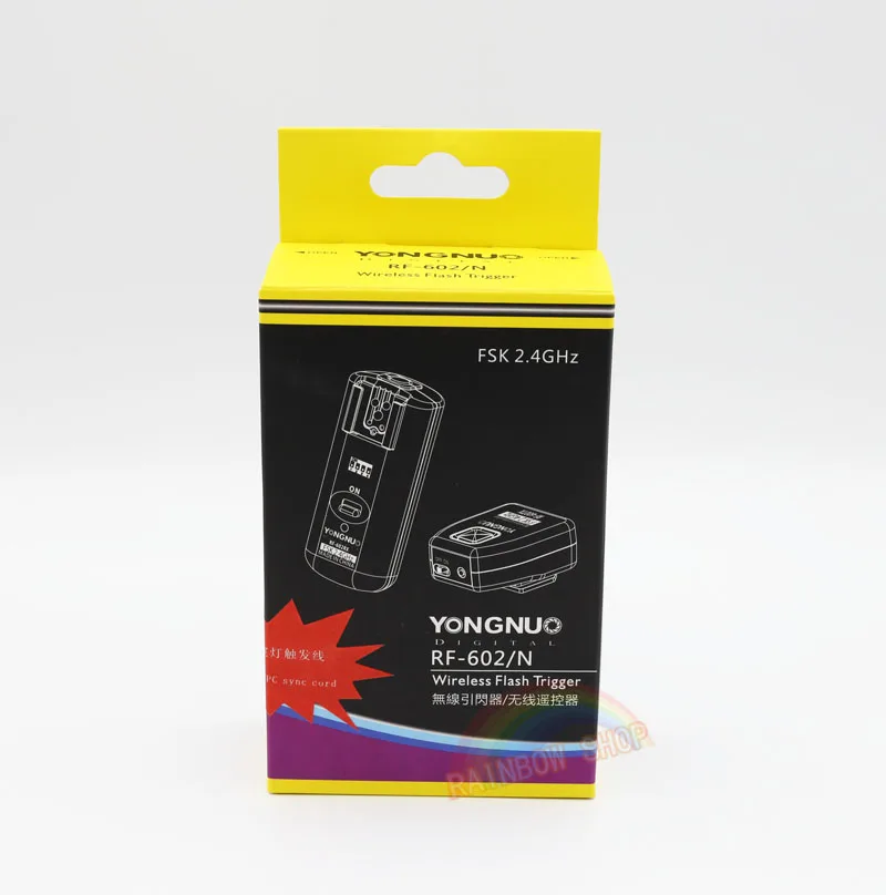 Yongnuo RF602N RF602TX RF 602RX YN602 беспроводной пульт дистанционного триггера вспышки трансимиттер приемник комплект для Nikon D90 D7000 D3100 D5100