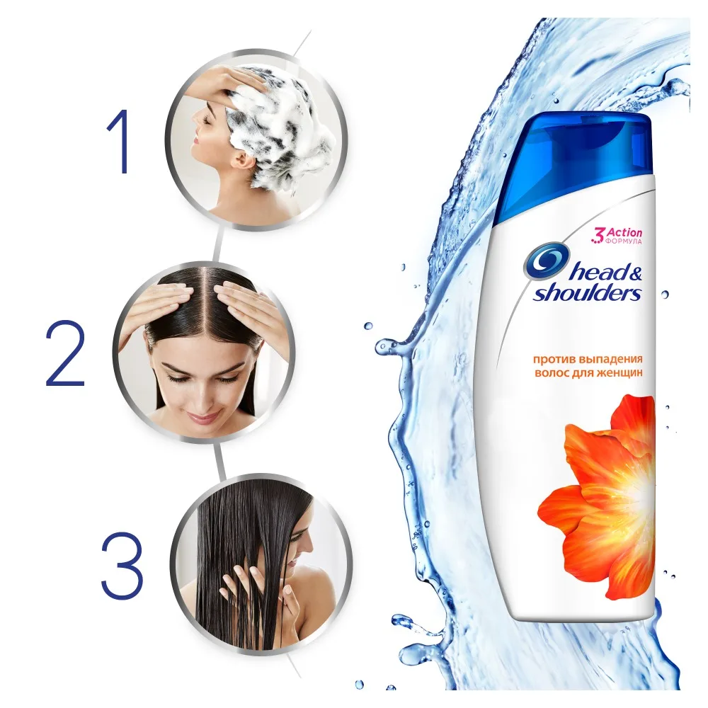Шампунь против перхоти Head & Shoulders Против выпадения волос для женщин 400 мл.|anti-dandruff shampoo|head shouldershair shampoo |