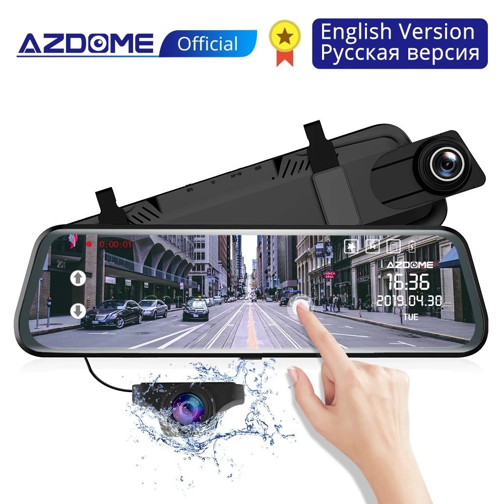 AZDOME GS63H 4K Встроенный gps WiFi видеорегистратор Двойной объектив Автомобильный видеорегистратор Камера заднего вида видеокамера видеорегистратор ночного видения