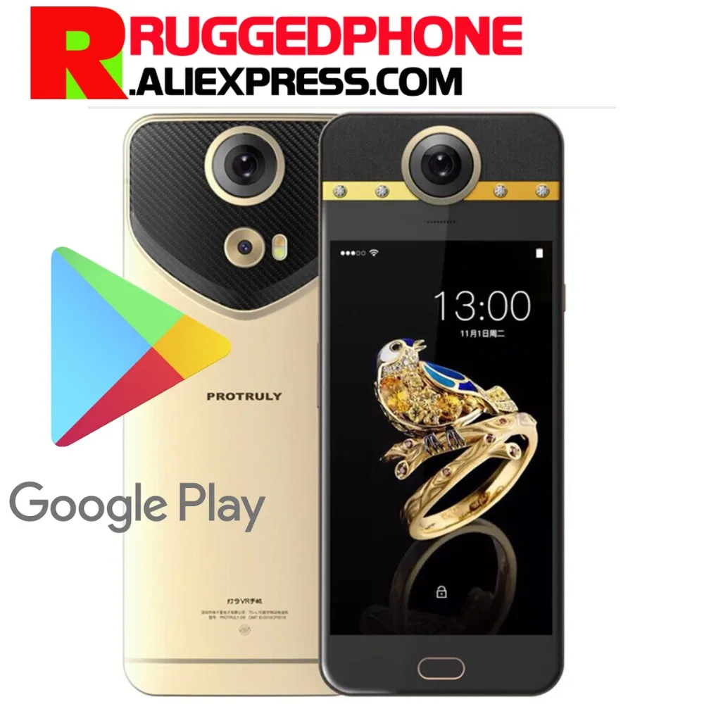 PROTRULY D8 5 дюйма AMOLED 36 градусов VR 26MP мобильный телефон 4G Helio x20 Дека core + 64G