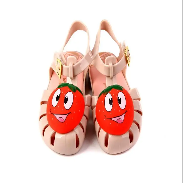 Мультфильм мальчиков сандалии для девочек фруктовые стереоскопического