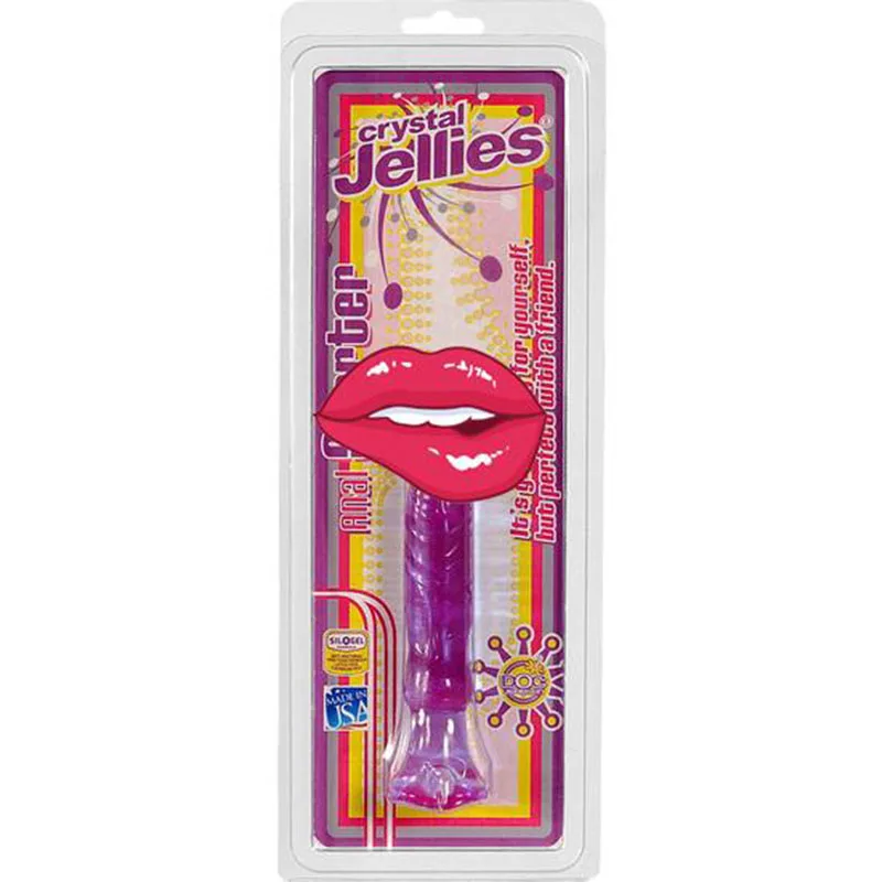 Анальный фаллоимитатор Doc Johnson фиолетовый желатин с материалом ABS|Вибраторы| |