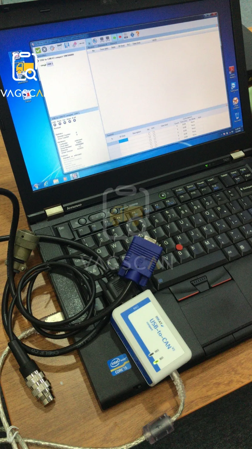 

T420 ноутбук для MTU диагностический комплект ADEC MTU 2,71 MEDC (USB-к-CAN)