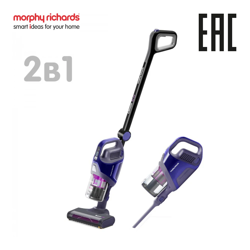 Morphy Richards Supervac Deluxe 734030 беспроводной пылесос 2 в 1 с циклонным фильтром | Бытовая